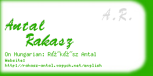 antal rakasz business card